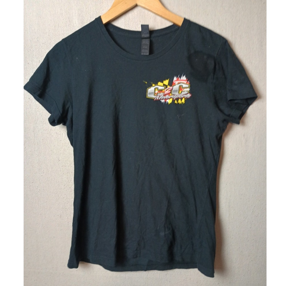Emma Crane & Ed Foley C&C Motorsport Softstyle Black Cotton T-Shirt Large‎